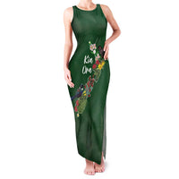Kia Ora New Zealand Floral Personalized Family Matching Tank Maxi Dress and Hawaiian Shirt Sage Green LT7 Mom's Dress Sage Green - Polynesian Pride
