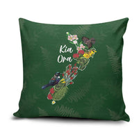 Kia Ora New Zealand Floral Pillow Cover Sage Green LT7 Sage Green - Polynesian Pride