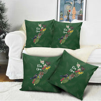 Kia Ora New Zealand Floral Pillow Cover Sage Green LT7 - Polynesian Pride