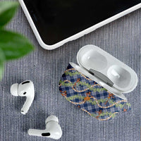 Navy Blue Palaka Hula Girls Seamless Hawaii Aloha AirPods Case - Polynesian Pride