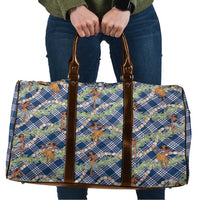Navy Blue Palaka Hula Girls Seamless Hawaii Aloha Travel Bag - Polynesian Pride