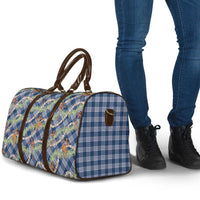 Navy Blue Palaka Hula Girls Seamless Hawaii Aloha Travel Bag - Polynesian Pride