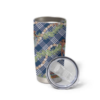 Navy Blue Palaka Hula Girls Seamless Hawaii Aloha Tumbler Cup LT7 - Polynesian Pride