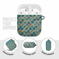 Teal Palaka Hula Girls Seamless Hawaii Aloha AirPods Case - Polynesian Pride
