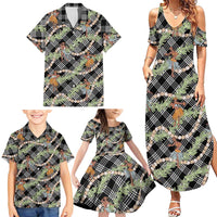 Sable Palaka Hula Girls Seamless Hawaii Aloha Family Matching Summer Maxi Dress and Hawaiian Shirt LT7 - Polynesian Pride