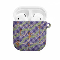 Lavender Palaka Hula Girls Seamless Hawaii Aloha AirPods Case - Polynesian Pride