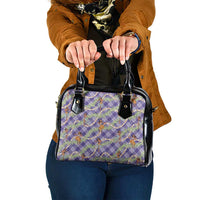 Lavender Palaka Hula Girls Seamless Hawaii Aloha Shoulder Handbag - Polynesian Pride