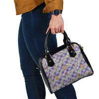 Lavender Palaka Hula Girls Seamless Hawaii Aloha Shoulder Handbag - Polynesian Pride
