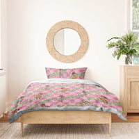 Lokelani Pink Palaka Hula Girls Seamless Hawaii Aloha Bedding Set - Polynesian Pride