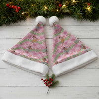 Lokelani Pink Palaka Hula Girls Seamless Hawaii Aloha Christmas Santa Hat - Polynesian Pride