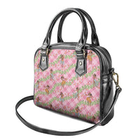 Lokelani Pink Palaka Hula Girls Seamless Hawaii Aloha Shoulder Handbag - Polynesian Pride