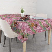 Lokelani Pink Palaka Hula Girls Seamless Hawaii Aloha Tablecloth - Polynesian Pride