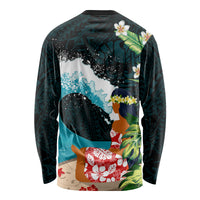 Tahiti Ia Orana Long Sleeve Shirt Tahitian Vahine LT7 - Polynesian Pride