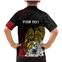 Personalized Papua New Guinea 50th Independence Anniversary Family Matching Mermaid Dress and Hawaiian Shirt Oro Tapa Mix Plumeria LT7 - Polynesian Pride