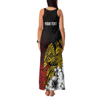 Personalized Papua New Guinea 50th Independence Anniversary Family Matching Tank Maxi Dress and Hawaiian Shirt Oro Tapa Mix Plumeria LT7 - Polynesian Pride