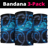 New Zealand Maori Matariki Neck Gaiter Galaxy Kowhaiwhai