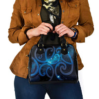 New Zealand Maori Matariki Shoulder Handbag Galaxy Kowhaiwhai