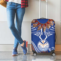 Yokwe Marshall Islands Personalized Luggage Cover Jemenei Day - Seashell Necklace