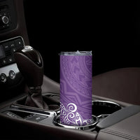 Hawaii Skinny Tumbler Plumeria Purple Curves LT7 - Polynesian Pride