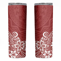 Hawaii Skinny Tumbler Plumeria Red Curves