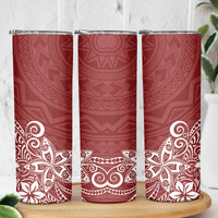 Hawaii Skinny Tumbler Plumeria Red Curves
