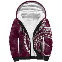 Polynesian Pride Sherpa Hoodie Turtle Hibiscus Luxury Style - Champagne LT7 Unisex Champagne - Polynesian Pride