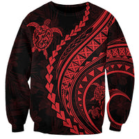Polynesian Pride Sweatshirt Turtle Hibiscus Luxury Style - Rose LT7 Unisex Rose - Polynesian Pride