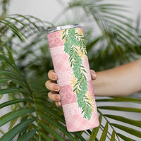 Hawai'i Paniolo Maile Twisted Lei Skinny Tumbler Dusty Rose LT7 - Polynesian Pride
