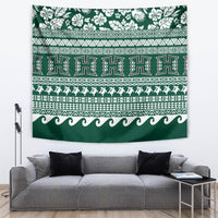 Hawaii Rainbow Warriors Christmas Tapestry Kakau Motifs LT7 - Polynesian Pride