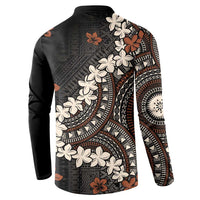 Bula Fiji Women's Day Button Sweatshirt Classic Masi Tapa