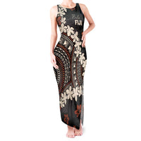Bula Fiji Women's Day Tank Maxi Dress Classic Masi Tapa