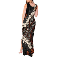 Bula Fiji Women's Day Tank Maxi Dress Classic Masi Tapa