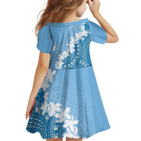 Bula Fiji Women's Day Family Matching Off Shoulder Maxi Dress and Hawaiian Shirt Turquoise Masi Tapa LT7 - Polynesian Pride