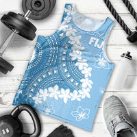 Bula Fiji Women's Day Men Tank Top Turquoise Masi Tapa