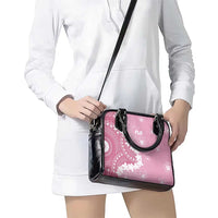 Bula Fiji Women's Day Shoulder Handbag Pink Masi Tapa