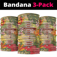Mahalo Hawaii - Ka Pule a ka Haku Neck Gaiter Tropical Flowers LT7 package One Size: 25*50cm Coral Pink - Polynesian Pride