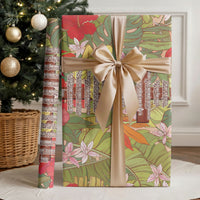 Mahalo Hawaii - The Lord's Prayers Wrapping Paper Tropical Flowers LT7 - Polynesian Pride