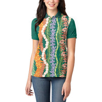 Mahalo Hawaii - Ka Pule a ka Haku Women Polo Shirt Mixed Lei LT7 - Polynesian Pride