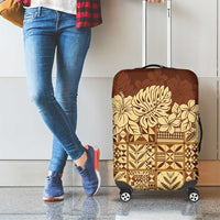 Niue Hiapo Motif Luggage Cover Tapa Classic LT7 - Polynesian Pride