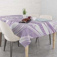 Sharks Couple Dreamy Polynesians Floral Sea Tablecloth Lilac - Polynesian Pride