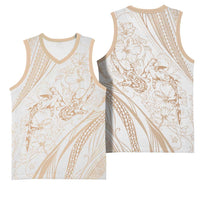 Sharks Couple Dreamy Polynesians Floral Sea Basketball Jersey Hazel - Polynesian Pride
