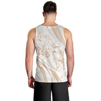 Sharks Couple Dreamy Polynesians Floral Sea Men Tank Top Hazel - Polynesian Pride