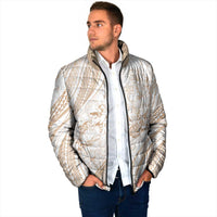 Sharks Couple Dreamy Polynesians Floral Sea Padded Jacket Hazel - Polynesian Pride