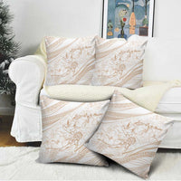 Sharks Couple Dreamy Polynesians Floral Sea Pillow Cover Hazel - Polynesian Pride