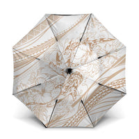 Sharks Couple Dreamy Polynesians Floral Sea Umbrella Hazel - Polynesian Pride