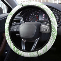 Sharks Couple Dreamy Polynesians Floral Sea Steering Wheel Cover Emerald - Polynesian Pride