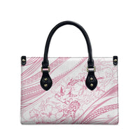 Sharks Couple Dreamy Polynesians Floral Sea Leather Bag Pink LT7 - Polynesian Pride