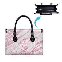 Sharks Couple Dreamy Polynesians Floral Sea Leather Bag Pink LT7 - Polynesian Pride