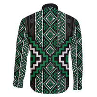 Jade Tukutuku Pattern Aotearoa Family Matching Mermaid Dress and Hawaiian Shirt Niho Taniwha and Puhoro Motifs LT7 - Polynesian Pride