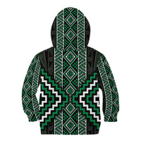 Jade Tukutuku Pattern Aotearoa Kid Hoodie Niho Taniwha and Puhoro Motifs LT7 - Polynesian Pride